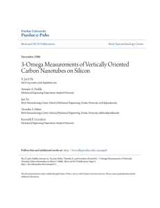 3-Omega Measurements of Vertically Oriented Carbon