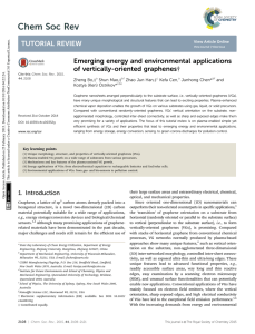 Emerging energy and environmental applications of vertically