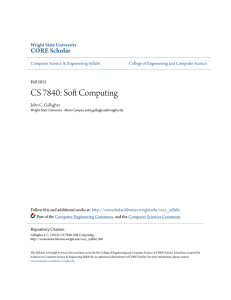 CS 7840: Soft Computing - CORE Scholar