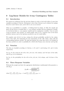 9 Log-linear Models for 3