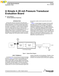 AN1303 A Simple 4-20 mA Pressure Transducer Evaluation