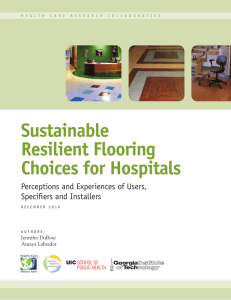 Sustainable Resilient Flooring Choices for Hospitals