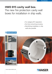 HWD B15 cavity wall box