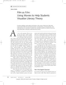 Film as Film: Using Movies to Help Students Visualize