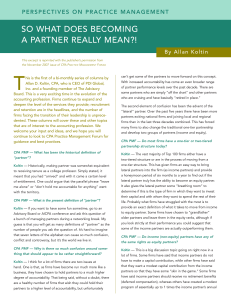 so what does becoming a partner really mean?!