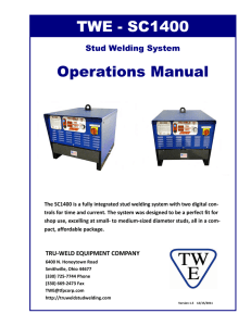 Operations Manual TWE - SC1400 - Tru