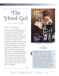 The Hired Girl Discussion Guide