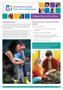 Relationships with children
