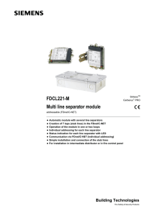 FDCL221-M Multi line separator module