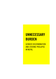 unnecessary burden - Amnesty International Schweiz