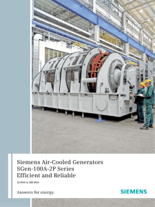Answers for energy. Siemens Air-Cooled Generators SGen-100A