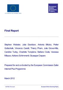 Final Report - The European Online Grooming Project