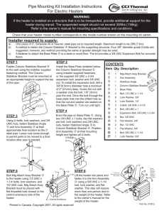 Pipe Mounting Kit Installation Manual for FX4