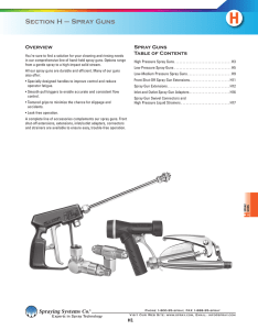 Section H – Spray Guns