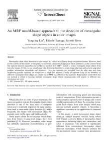 An MRF model-based approach to the detection of rectangular