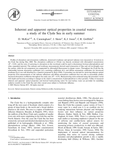 Inherent and apparent optical properties in coastal waters: a study of