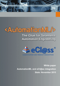 White paper AutomationML and eCl@ss integration