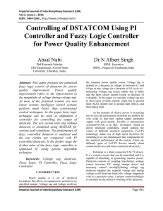 Controlling of DSTATCOM Using PI Controller and Fuzzy