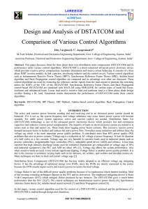 Design and Analysis of DSTATCOM and Comparison of