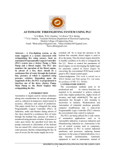 AUTOMATIC FIREFIGHTING SYSTEM USING PLC