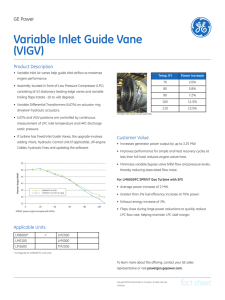 Variable Inlet Guide Vane (VIGV)