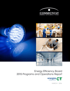 Energy Efficiency Board 2015 Programs and Operations Report