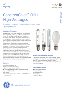 CMH High Wattages Data Sheet