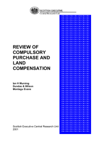 review of compulsory purchase and land compensation