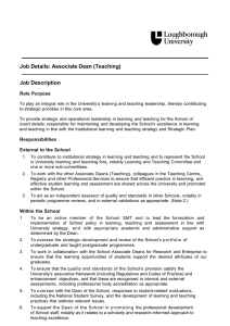 Job Description: Associate Dean