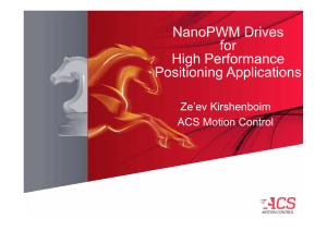 NanoPWM Drives for High Performance Positioning