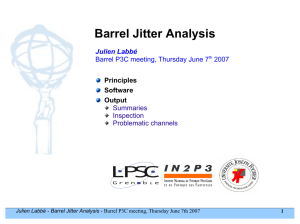 Barrel Jitter Analysis