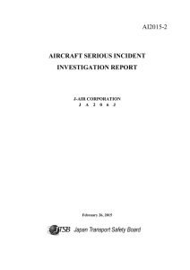 AI2015-2 AIRCRAFT SERIOUS INCIDENT INVESTIGATION REPORT