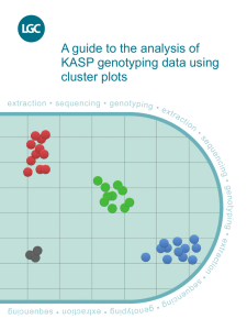 A guide to the analysis of KASP genotyping data using cluster plots
