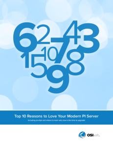 Top 10 Reasons to Love Your Modern PI Server