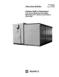 Outdoor Walk-in Switchgear