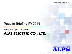 Results Briefing FY2014