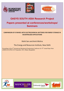 OASYS SOUTH ASIA Research Project Papers presented at