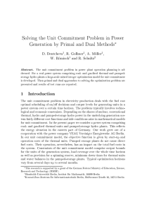 Solving the Unit Commitment Problem in Power Generation by