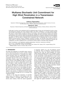 Multiarea Stochastic Unit Commitment for High Wind Penetration in