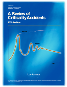 A Review of Criticality Accidents