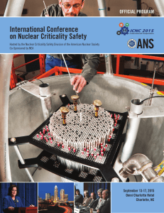 International Conference on Nuclear Criticality Safety