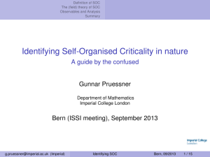 Identifying Self-Organised Criticality in nature