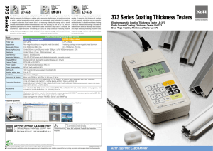 373 Series Coating Thickness Testers
