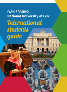 IVAN FRANKO National University of Lviv