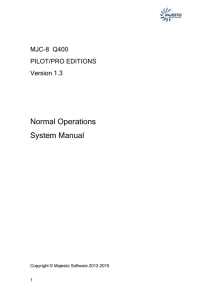 Normal Operations System Manual