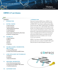 CORTECS 2.7 µm Columns