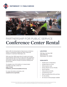 Conference Center Rental - Partnership for Public Service