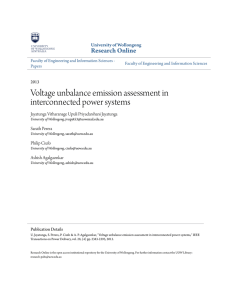 Voltage unbalance emission assessment in