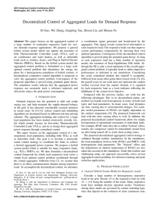 Decentralized Control of Aggregated Loads for Demand Response