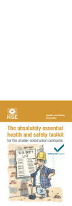 INDG344 - The absolutely essential health and safety toolkit